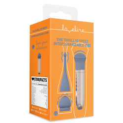  Loveline Le Thrill - Vibrateur Interchangeable 10 Vitesses - Bleu